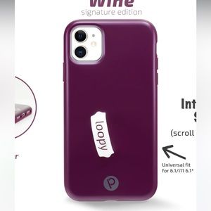 Loopy Case - iPhone 11 - “Righty” loop - Wine color